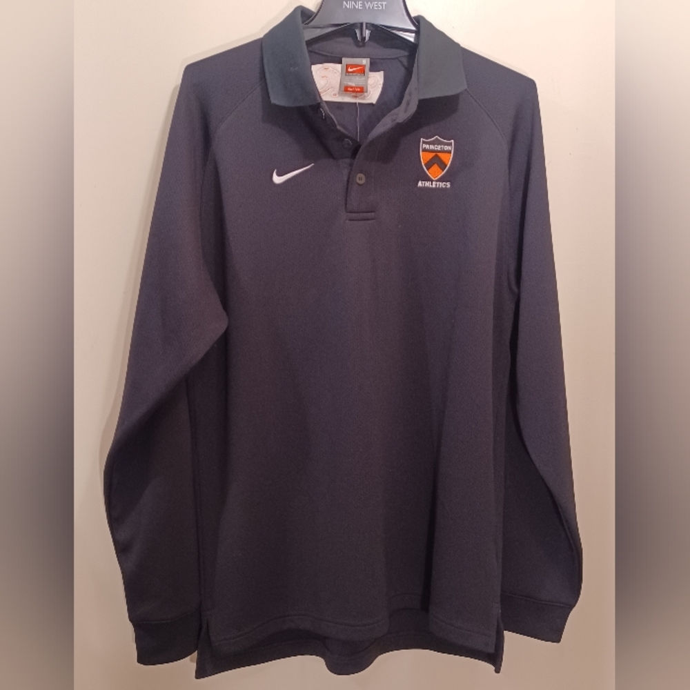 Nike Princeton Black Polo Shirt Size Large
